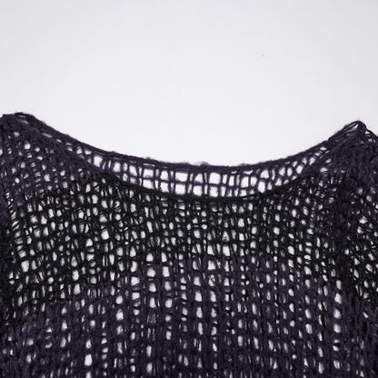 Decayed Veil Sheer Pullover Sweater detail view 6