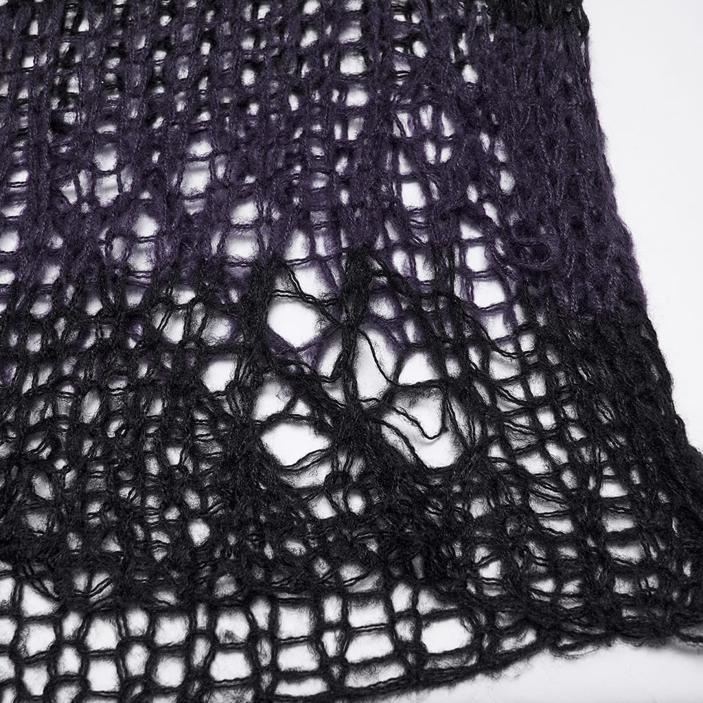 Decayed Veil Sheer Pullover Sweater detail view 8