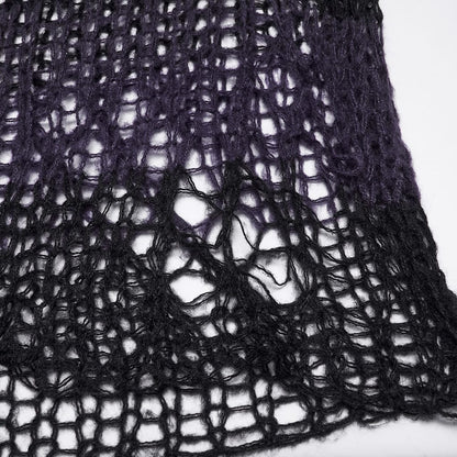 Decayed Veil Sheer Pullover Sweater detail view 8
