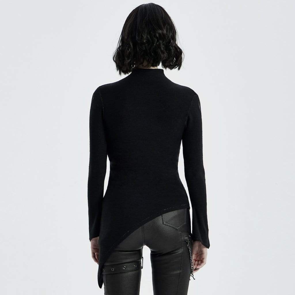 Hollow Cathedral Cutout Flare-Sleeve Top detail view 3