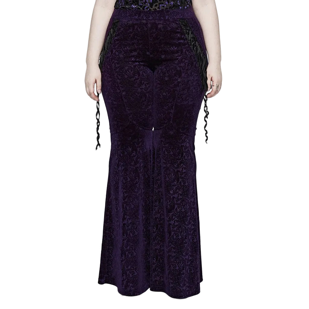 Cathedral Straps Jacquard Flare Pants 1