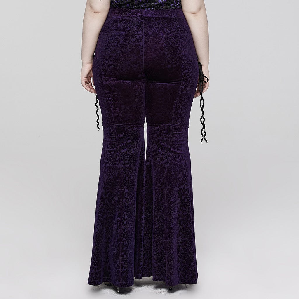 Cathedral Straps Jacquard Flare Pants 3