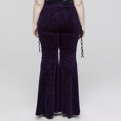 Cathedral Straps Jacquard Flare Pants 3
