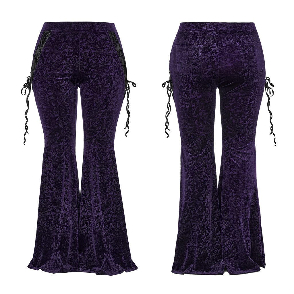 Cathedral Straps Jacquard Flare Pants 5