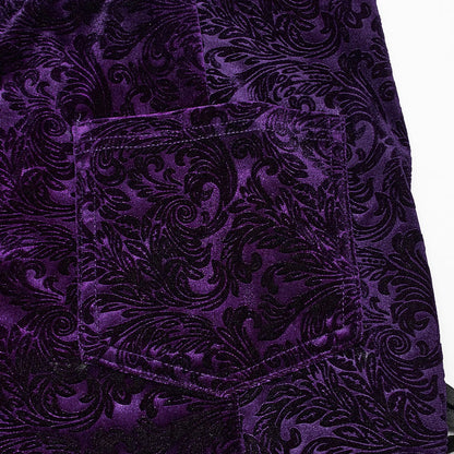 Cathedral Straps Jacquard Flare Pants 8
