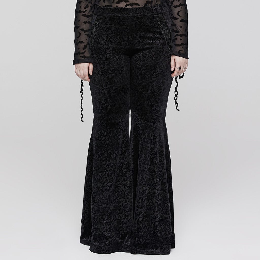 Cathedral Straps Jacquard Flare Pants 9