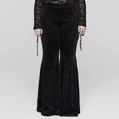 Cathedral Straps Jacquard Flare Pants 9