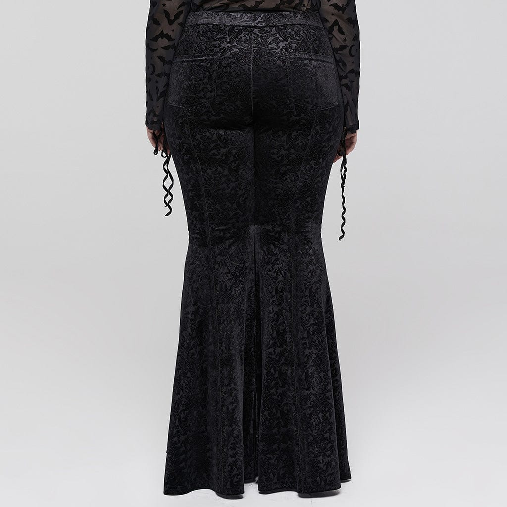 Cathedral Straps Jacquard Flare Pants 11