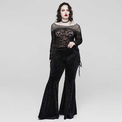 Cathedral Straps Jacquard Flare Pants 12