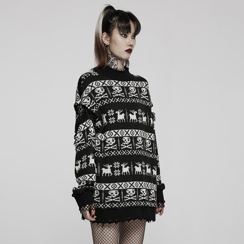 Forest Omen Skull Sweater - image 2