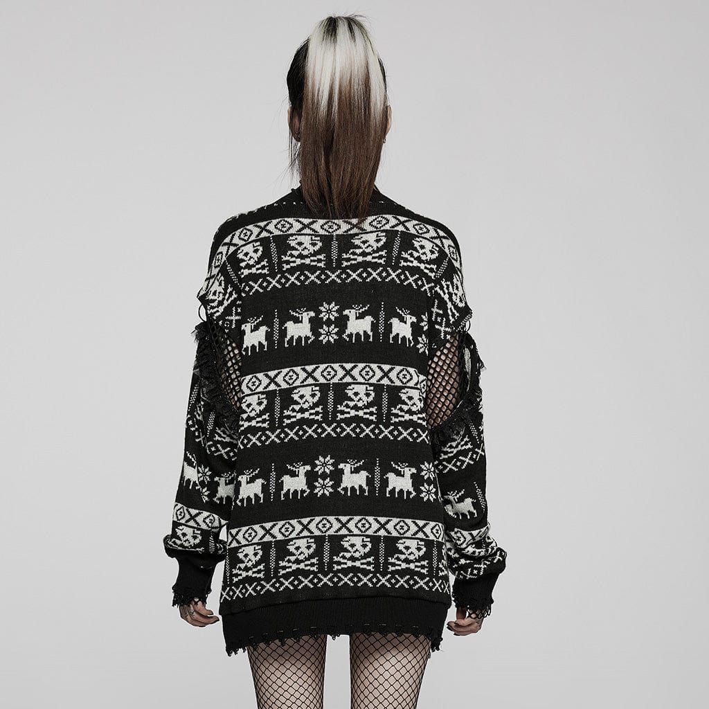 Forest Omen Skull Sweater - image 3