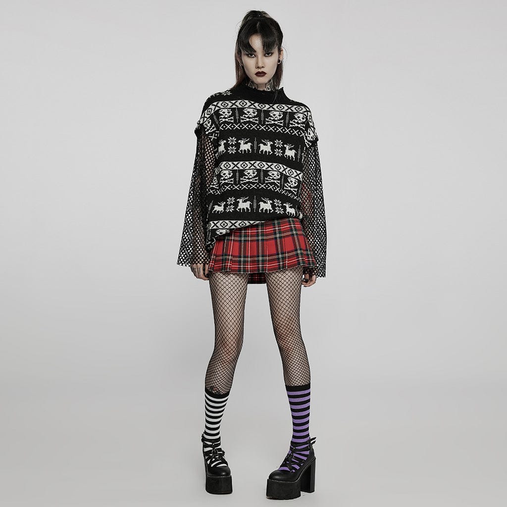 Forest Omen Skull Sweater - image 4