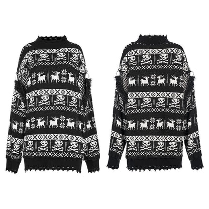 Forest Omen Skull Sweater - image 5