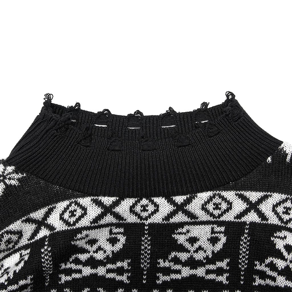 Forest Omen Skull Sweater - image 7