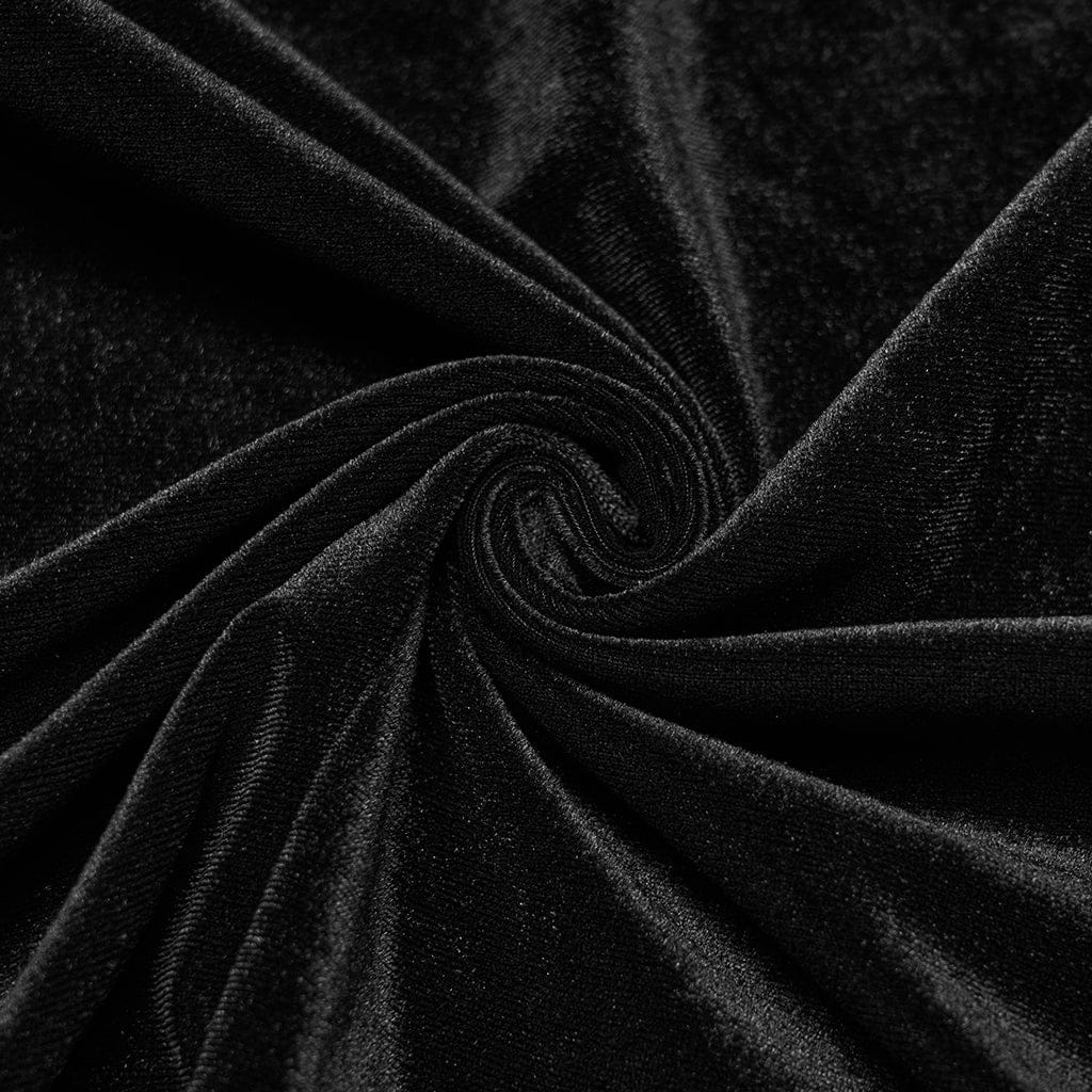 Midnight Herbarium Embroidered Velvet Gown 9