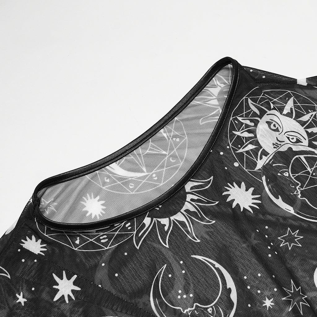 Eclipsed Sun Mesh Tank Top 7