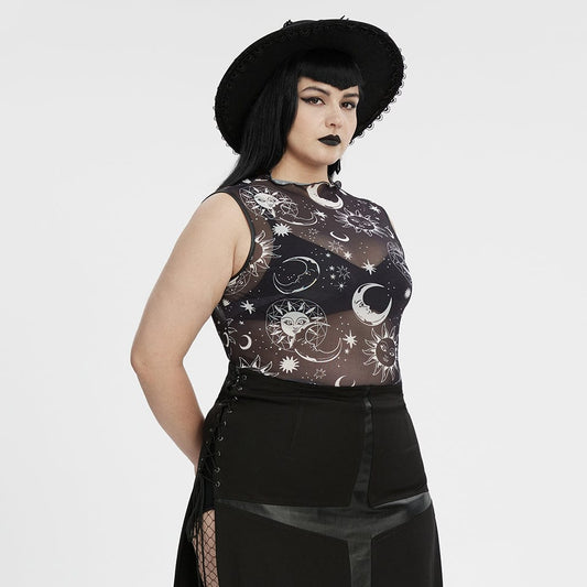 Eclipsed Sun Mesh Tank Top 2