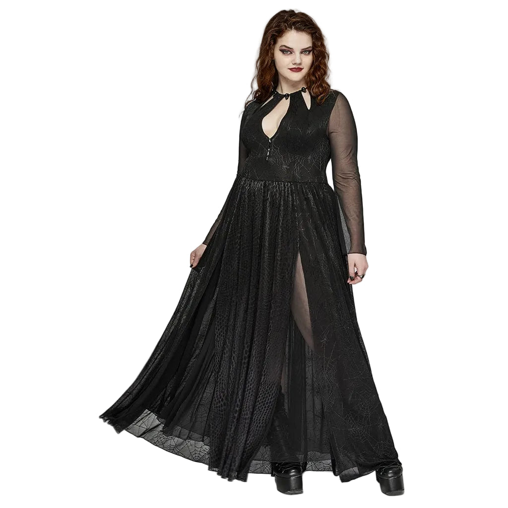 Midnight Honeymoon Side-Slit Gown