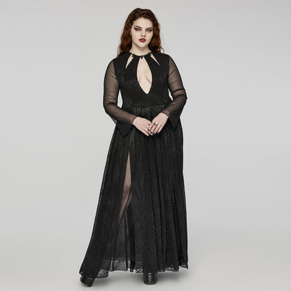 Midnight Honeymoon Side-Slit Gown