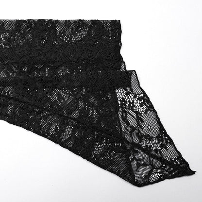 Thorned Chapel Collared Lace Gown