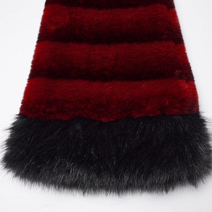 Blood Moon Buckled Fur Leg Warmers - image 9