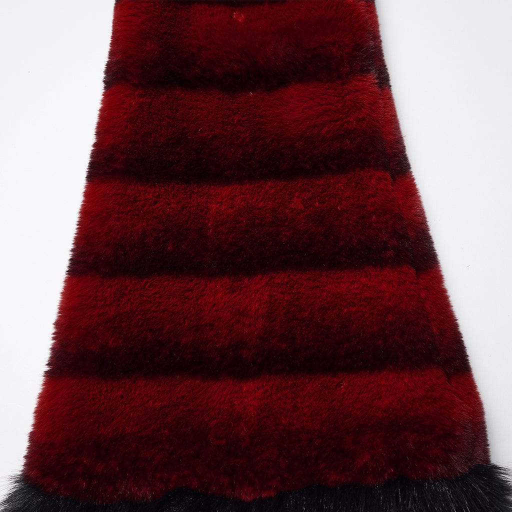 Blood Moon Buckled Fur Leg Warmers - image 8
