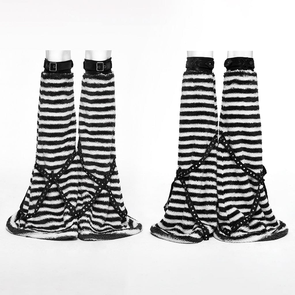 Static Riot Striped Leg Warmers - image 4