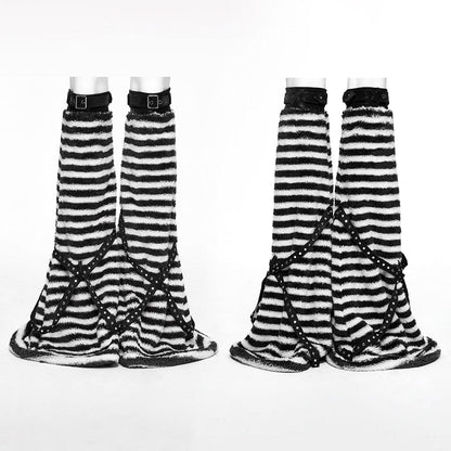 Static Riot Striped Leg Warmers - image 4