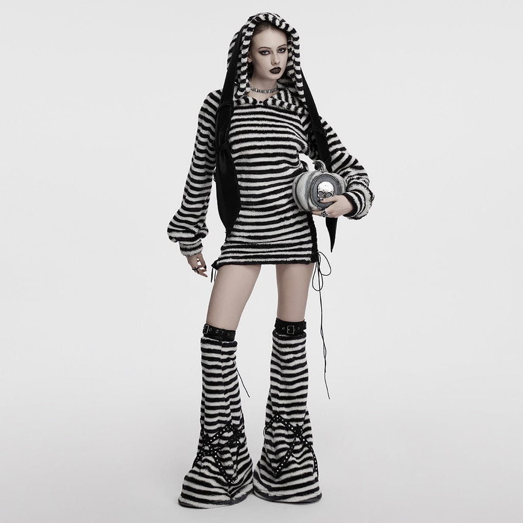 Static Riot Striped Leg Warmers - image 3