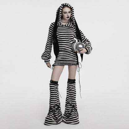Static Riot Striped Leg Warmers - image 3