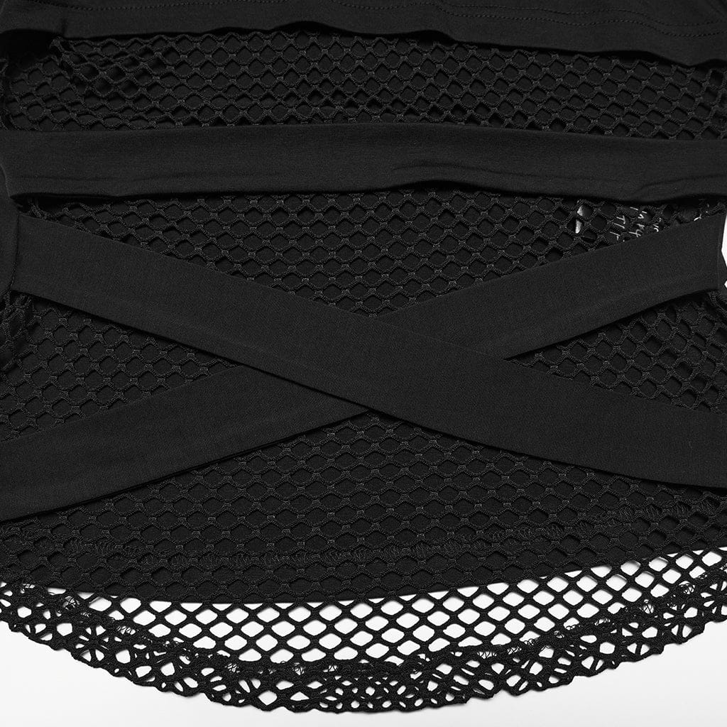 Null Sector Cutout Hooded Tank detail view