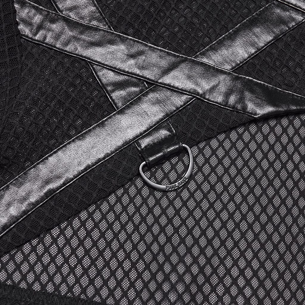 Ghost Signal Sheer Hooded Cape detail view