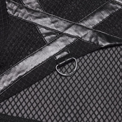 Ghost Signal Sheer Hooded Cape detail view