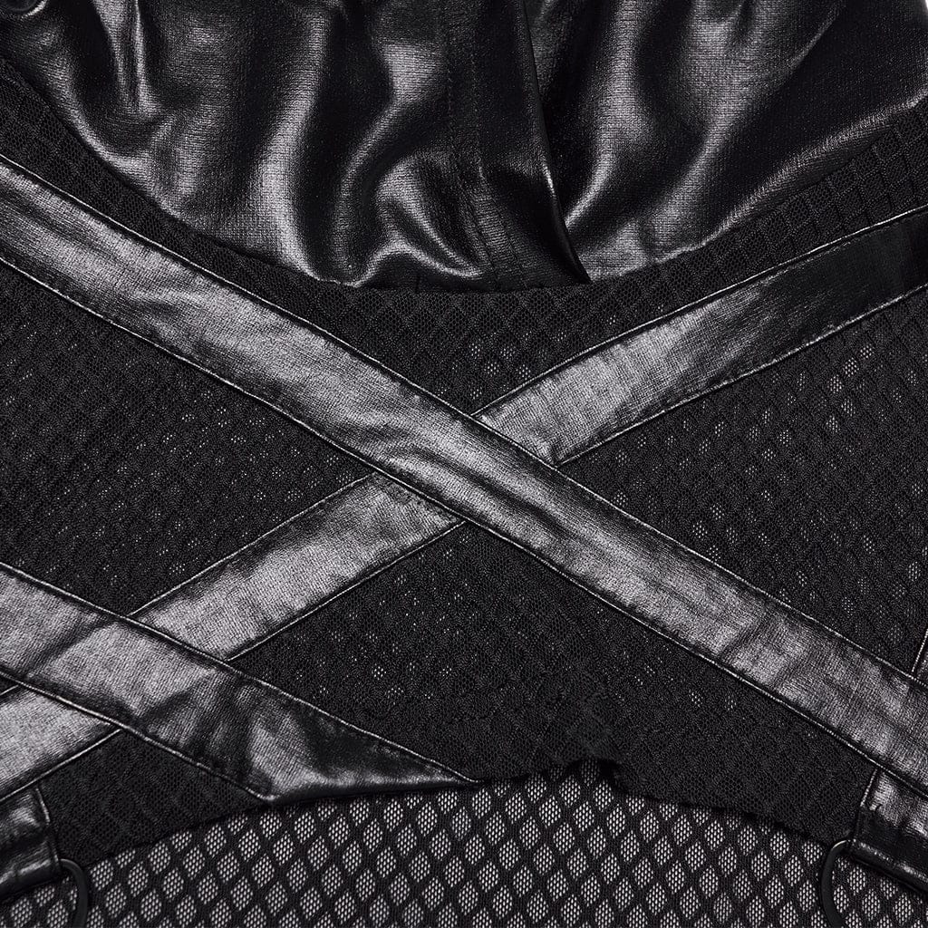 Ghost Signal Sheer Hooded Cape detail view
