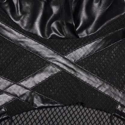 Ghost Signal Sheer Hooded Cape detail view
