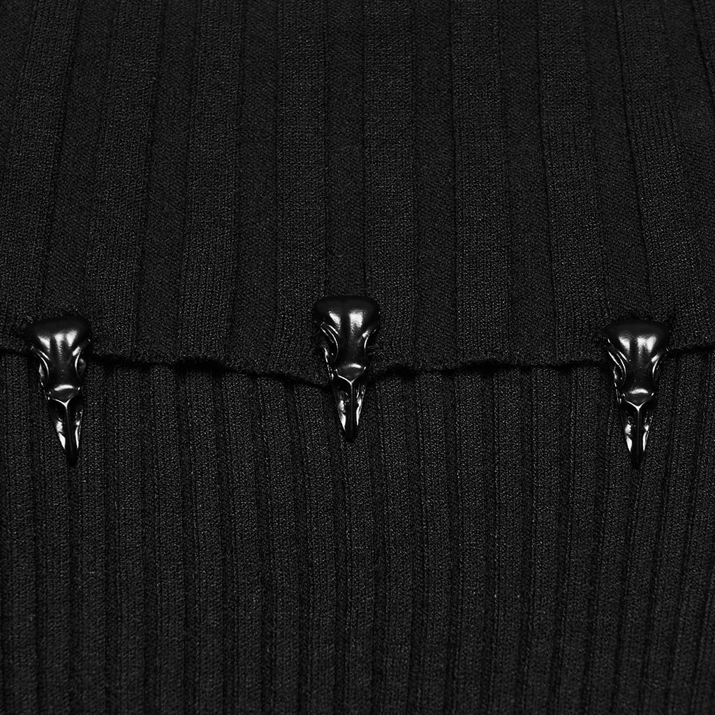 Raven Reliquary Off-Shoulder Sweater detail view 6