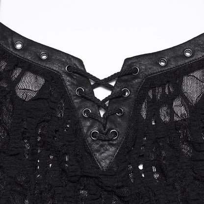 Torn Signal Sheer Bustier detail view 7