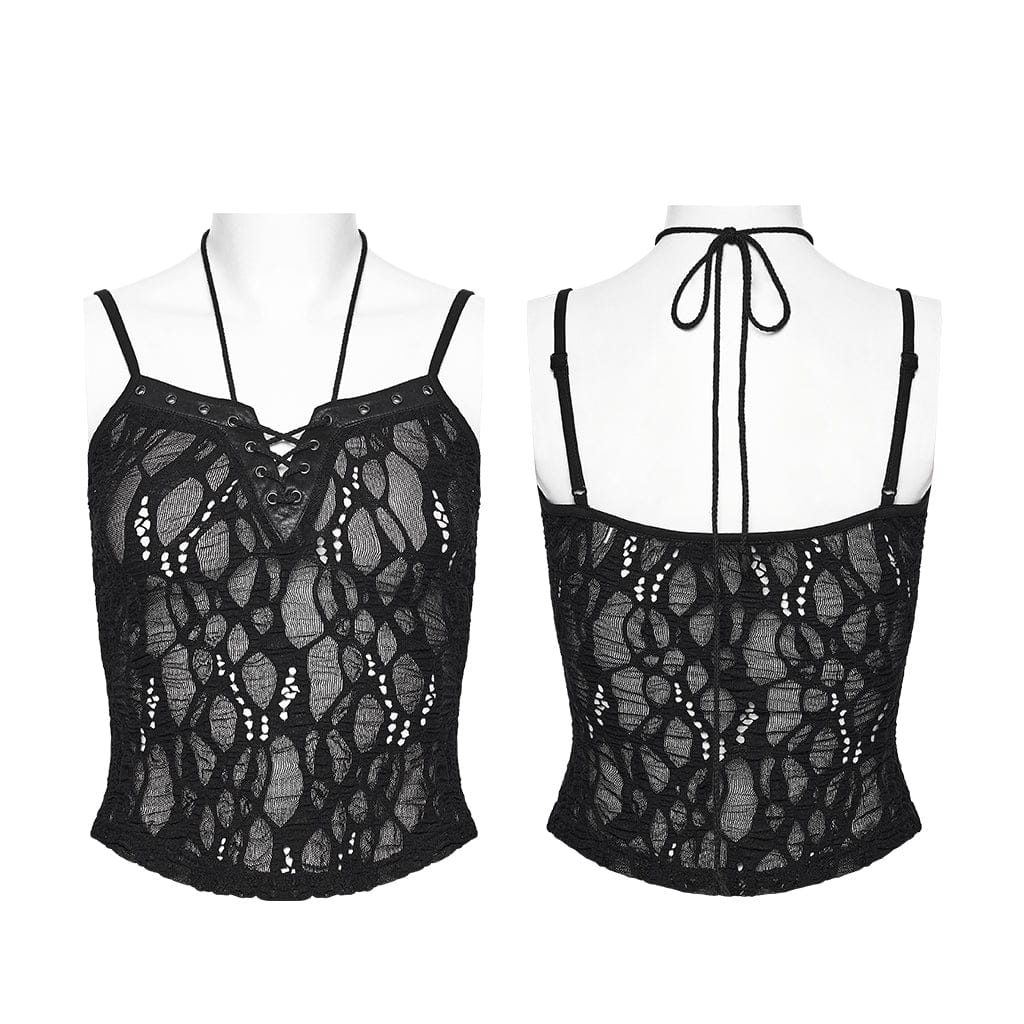 Torn Signal Sheer Bustier detail view 5