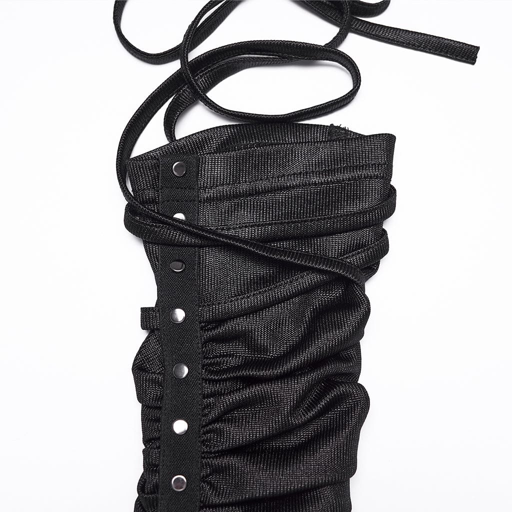 Static Veil Ruched Strap Gloves detail