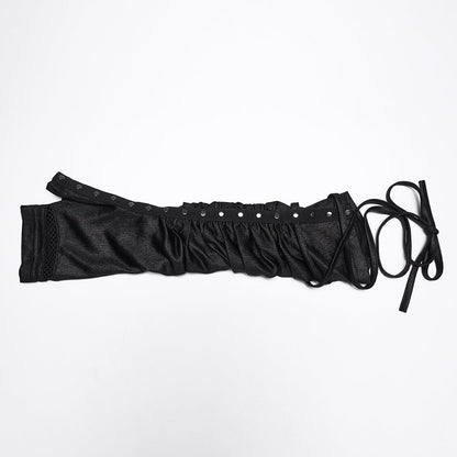 Static Veil Ruched Strap Gloves detail