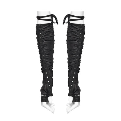 Static Veil Ruched Strap Gloves detail