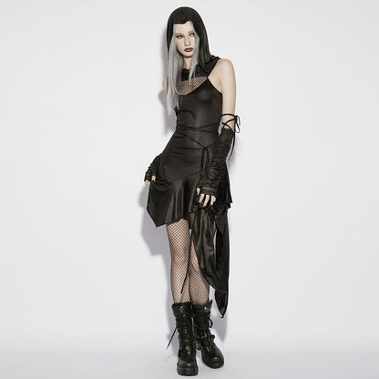 Static Veil Ruched Strap Gloves detail