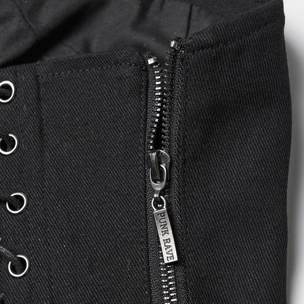 Ruin Line Ruched Lace-Up Bustier detail view 7