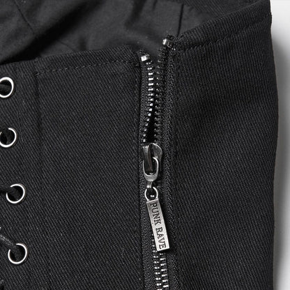 Ruin Line Ruched Lace-Up Bustier detail view 7
