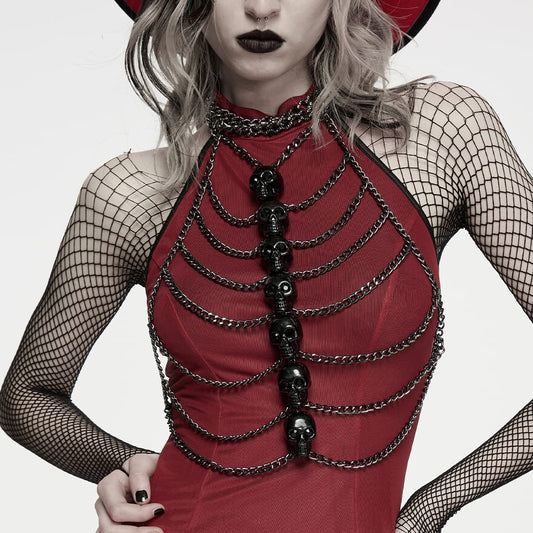 Skullbound Chain Body Harness