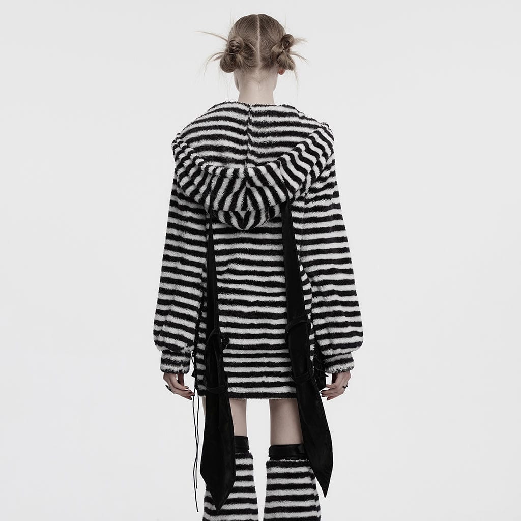 Stray Rabbit Striped Hoodie