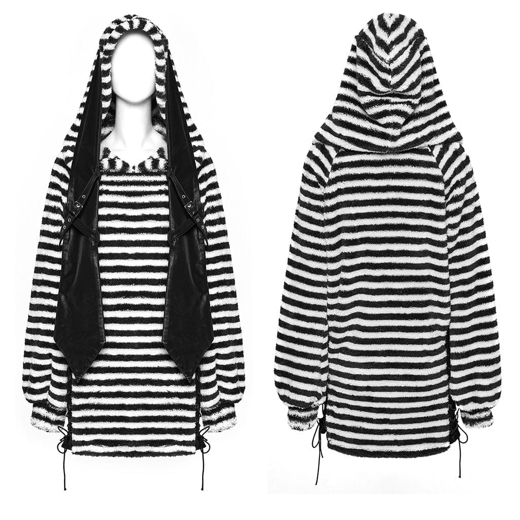 Stray Rabbit Striped Hoodie
