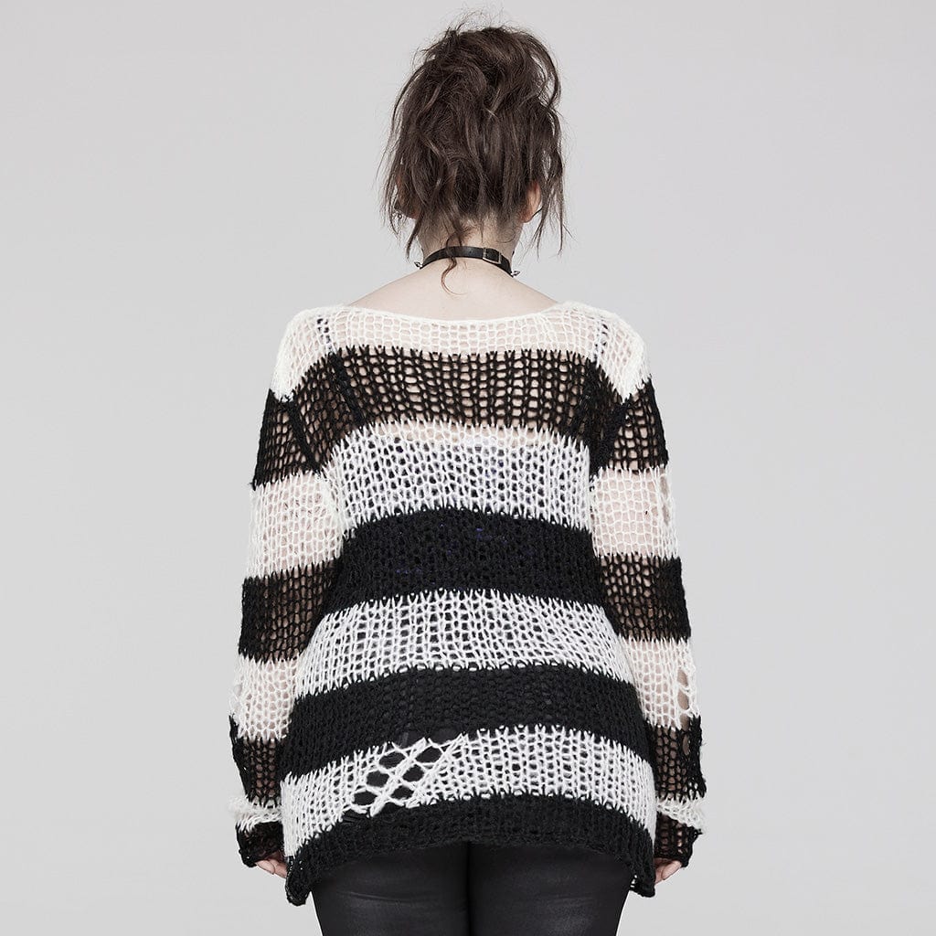 After Midnight Striped Knit Sweater - image 7