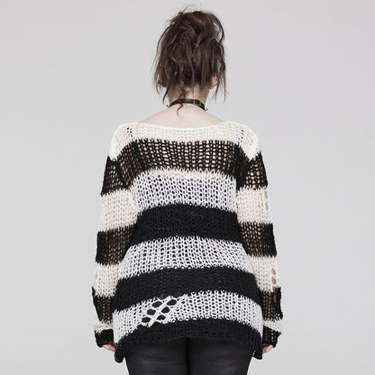 After Midnight Striped Knit Sweater - image 7