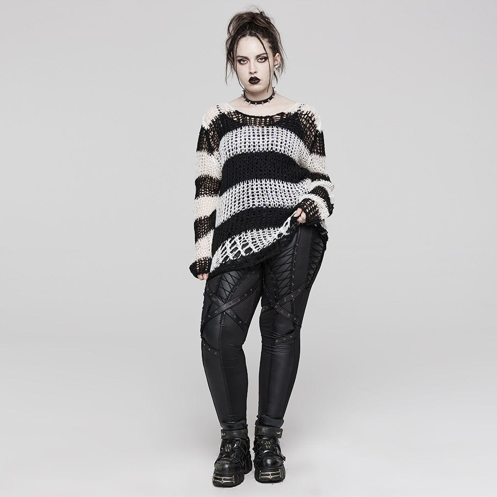After Midnight Striped Knit Sweater - image 8